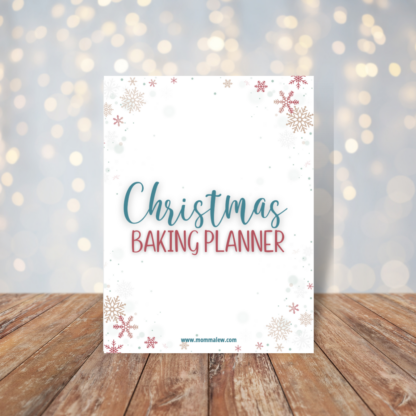 Christmas Baking Planner