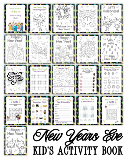 New Year’s Eve Activity Book