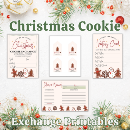 Christmas Cookie Exchange Party Mockup