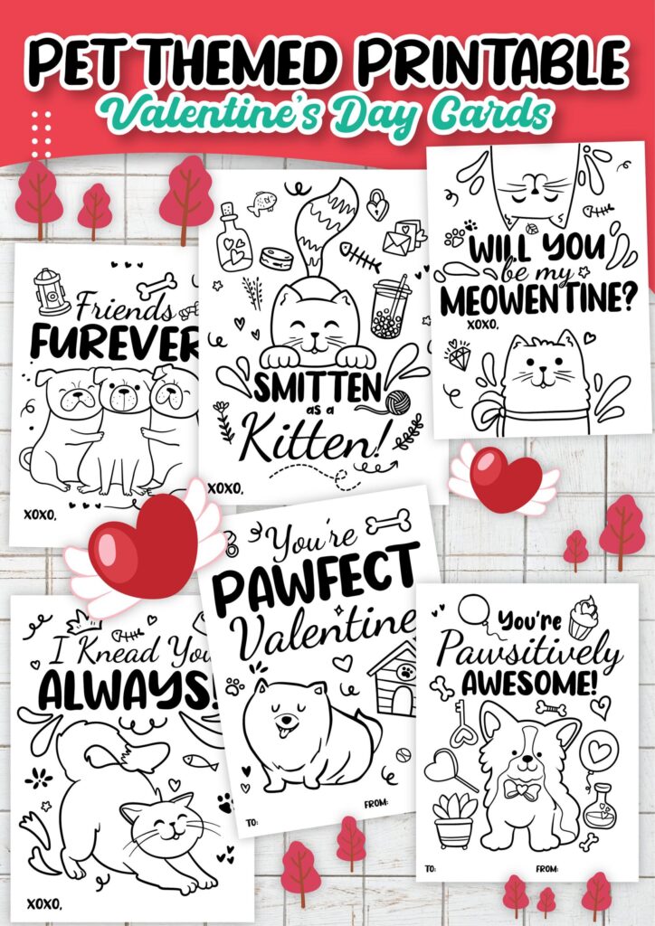 Pets Valentines Day Cards