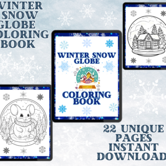 Winter Snow Globe Coloring Book