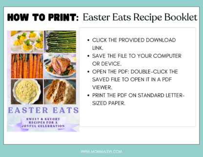 How to Print Easter Recipe Booklet